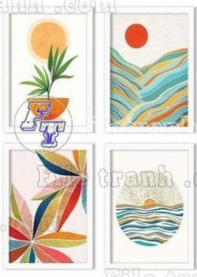 File PSD File gốc in bộ tranh decor treo tráng gương canvas GB21412 (gốc) tách lớp chi tiết