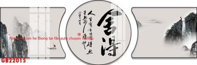 File tranh File gốc in bộ tranh decor treo tráng gương canvas GB22015 (bản gốc) trang trí văn phòng