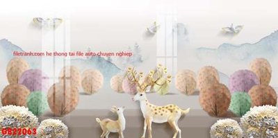 File tranh gốc File gốc in bộ tranh decor treo tráng gương canvas GB22063 (bản quyền) Filetranh.com
