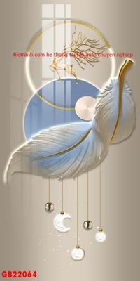 File tranh File gốc in bộ tranh decor treo tráng gương canvas GB22064 (gốc) chủ đề trừu tượng