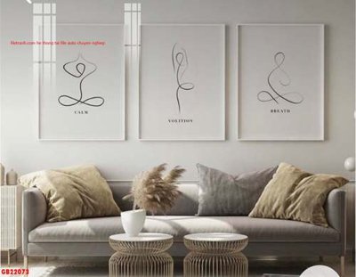 File ảnh File gốc in bộ tranh decor treo tráng gương canvas GB22073 (gốc) in quảng cáo ngoài trời