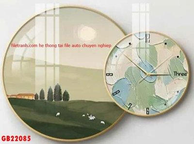 File gốc in ấn File gốc in bộ tranh decor treo tráng gương canvas GB22085 độ phân giải cao