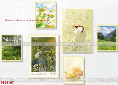 File gốc File gốc in bộ tranh decor treo tráng gương canvas GB22107 (ảnh chi tiết) để in lụa