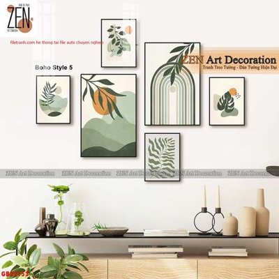Chi tiết file ảnh File gốc in bộ tranh decor treo tráng gương canvas GB22153 sắc nét