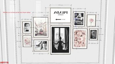 File gốc File gốc in bộ tranh decor treo tráng gương canvas GB22156 (phong cách) châu Âu