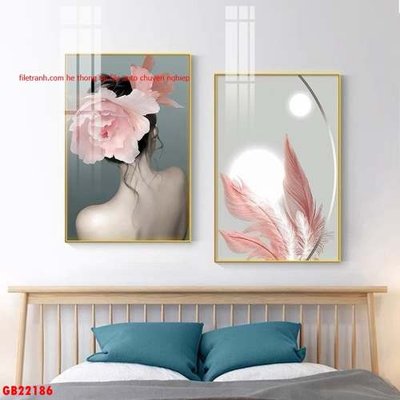 File in trần File gốc in bộ tranh decor treo tráng gương canvas GB22186 (bản gốc) trời sao