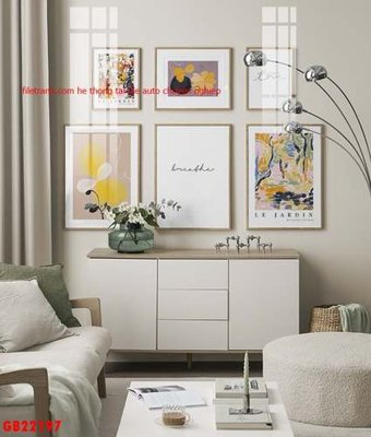 File gốc in tráng gương File gốc in bộ tranh decor treo tráng gương canvas GB22197 chi tiết