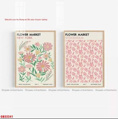 Tệp tin gốc File gốc in bộ tranh decor treo tráng gương canvas GB22241 (dùng cho in ấn) chuyên nghiệp