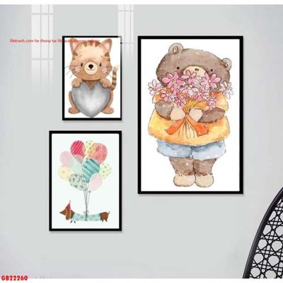 Download file tranh File gốc in bộ tranh decor treo tráng gương canvas GB22260 (file gốc PSD)