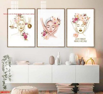 Tải file File gốc in bộ tranh decor treo tráng gương canvas GB22272 (gốc) làm file quảng cáo