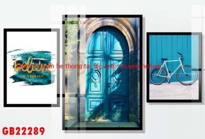 File gốc in ấn File gốc in bộ tranh decor treo tráng gương canvas GB22289 độ phân giải cao