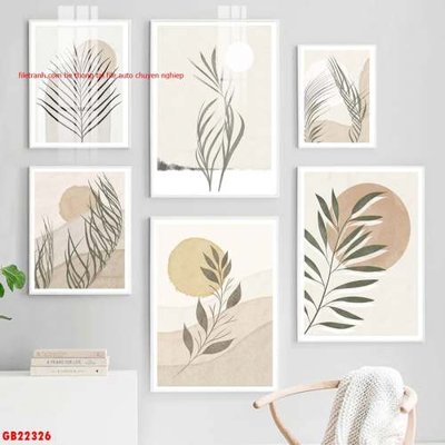 File tranh in tráng gương File gốc in bộ tranh decor treo tráng gương canvas GB22326 (siêu nét)