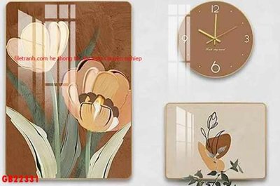 Tải file PSD File gốc in bộ tranh decor treo tráng gương canvas GB22331 (nguyên layer) để in