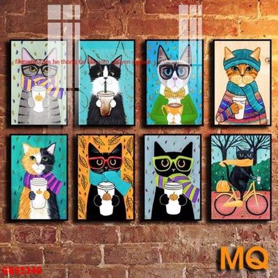 File tranh File gốc in bộ tranh decor treo tráng gương canvas GB22340 (file gốc) chuẩn màu in