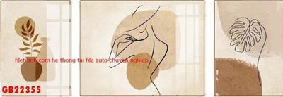 File PSD File gốc in bộ tranh decor treo tráng gương canvas GB22355 (gốc) cho in quảng cáo