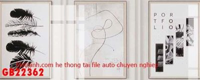 File gốc File gốc in bộ tranh decor treo tráng gương canvas GB22362 (PNG) nền trong suốt