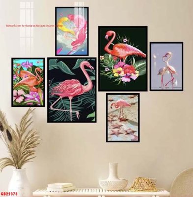 Hình ảnh file gốc File gốc in bộ tranh decor treo tráng gương canvas GB22373 (chất lượng cao)