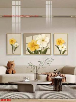 File gốc File gốc in bộ tranh decor treo tráng gương canvas GB22390 (trang trí) phòng ngủ