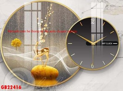 File ảnh File gốc in bộ tranh decor treo tráng gương canvas GB22416 (gốc) cho trang trí nội thất