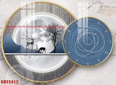 Mua file gốc File gốc in bộ tranh decor treo tráng gương canvas GB22417 (PSD) tại Filetranh.com