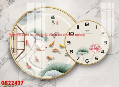 File gốc File gốc in bộ tranh decor treo tráng gương canvas GB22437 (cho in UV) siêu nét