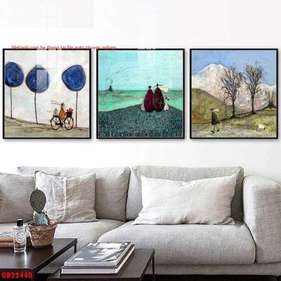 Tải file File gốc in bộ tranh decor treo tráng gương canvas GB22440 (PSD) cho in ấn quảng cáo