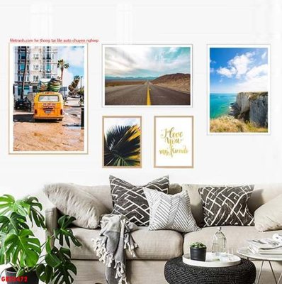 File ảnh File gốc in bộ tranh decor treo tráng gương canvas GB22472 (gốc) in decal dán tường