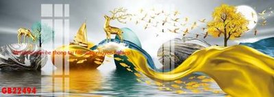 File tranh File gốc in bộ tranh decor treo tráng gương canvas GB22494 (ảnh gốc) độ nét vượt trội