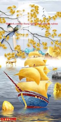 File in trần File gốc in bộ tranh decor treo tráng gương canvas GB22498 (bản gốc) đại dương