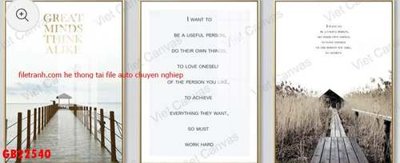 File tranh in trần 3D File gốc in bộ tranh decor treo tráng gương canvas GB22540 (ảnh gốc)