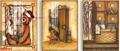 File gốc in ấn File gốc in bộ tranh decor treo tráng gương canvas GB22565 chất lượng vượt trội