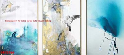 File gốc File gốc in bộ tranh decor treo tráng gương canvas GB22566 (in lụa) chi tiết cao
