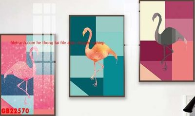File gốc File gốc in bộ tranh decor treo tráng gương canvas GB22570 (phong cách) cổ điển