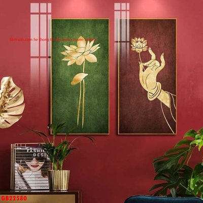 File ảnh File gốc in bộ tranh decor treo tráng gương canvas GB22580 (gốc) cho trang trí nội thất