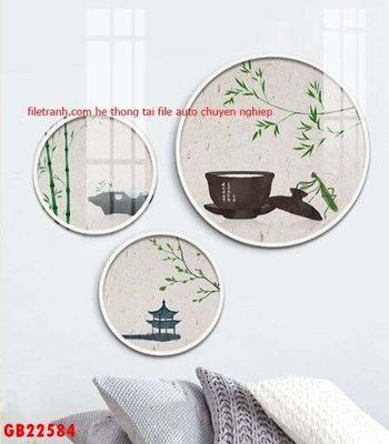 File gốc File gốc in bộ tranh decor treo tráng gương canvas GB22584 (PNG) trong suốt (transparent)