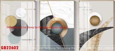 File tranh in trần File gốc in bộ tranh decor treo tráng gương canvas GB22602 (ảnh gốc siêu nét)