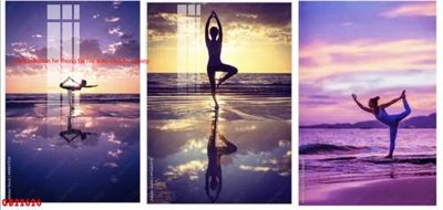 File tranh File gốc in bộ tranh decor treo tráng gương canvas GB22626 (gốc) in trên kính