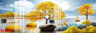 Tải file File gốc in bộ tranh decor treo tráng gương canvas GB22652 (gốc) làm tranh treo tường