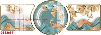 File tranh File gốc in bộ tranh decor treo tráng gương canvas GB22657 (gốc) chủ đề tĩnh vật