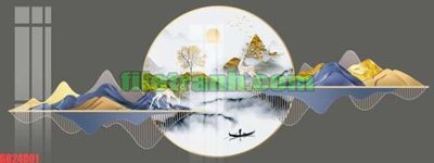File PSD File gốc in bộ tranh decor treo tráng gương canvas GB24001 (gốc) cho in quảng cáo