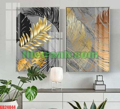 File tranh in mica File gốc in bộ tranh decor treo tráng gương canvas GB24044 (độ phân giải cao)