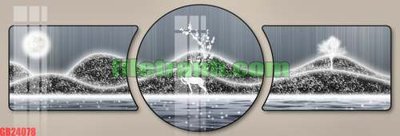 Download file File gốc in bộ tranh decor treo tráng gương canvas GB24078 (gốc) in mica đèn LED