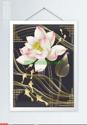 Tải file File gốc in bộ tranh decor treo tráng gương canvas GB24098 (gốc) chủ đề tâm linh