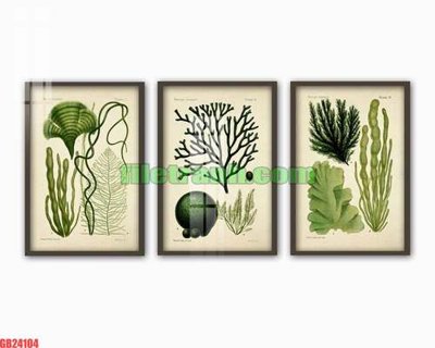 File gốc in ấn File gốc in bộ tranh decor treo tráng gương canvas GB24104 chuẩn màu CMYK