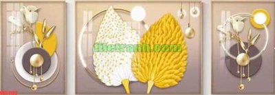 File in trần File gốc in bộ tranh decor treo tráng gương canvas GB24123 (bản gốc) đại dương