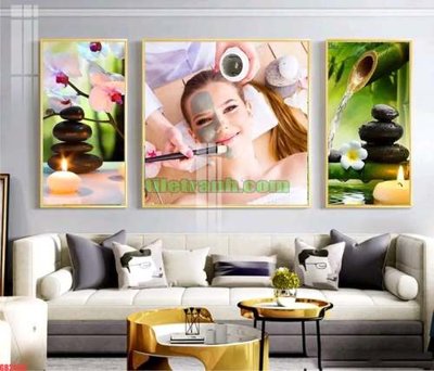 File ảnh File gốc in bộ tranh decor treo tráng gương canvas GB24127 (gốc) cho trang trí nhà hàng