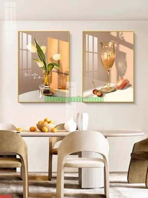 File ảnh File gốc in bộ tranh decor treo tráng gương canvas GB24134 (gốc) in Hiflex