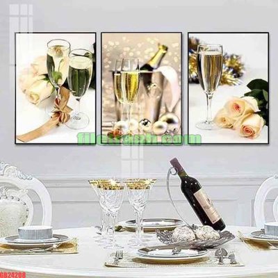 File tranh trang trí File gốc in bộ tranh decor treo tráng gương canvas GB24208 (tải file gốc)