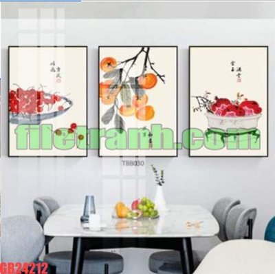 File tranh File gốc in bộ tranh decor treo tráng gương canvas GB24212 (bản gốc) trang trí văn phòng