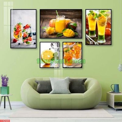 File gốc in ấn File gốc in bộ tranh decor treo tráng gương canvas GB24233 chất lượng vượt trội